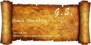 Gaul Sarolta névjegykártya